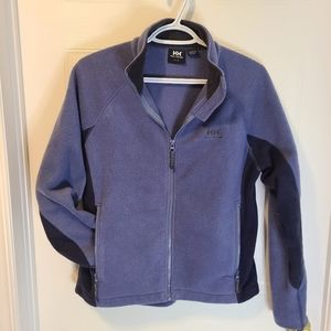 Helly Hansen Women's Fleece Sweater Jacket - Size Medium - Light Blue - Full Zip